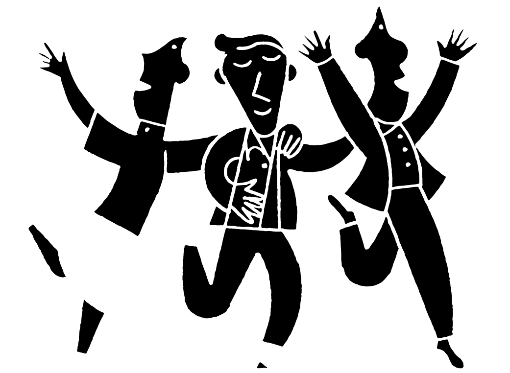 Illustration de deux personnes qui parlent